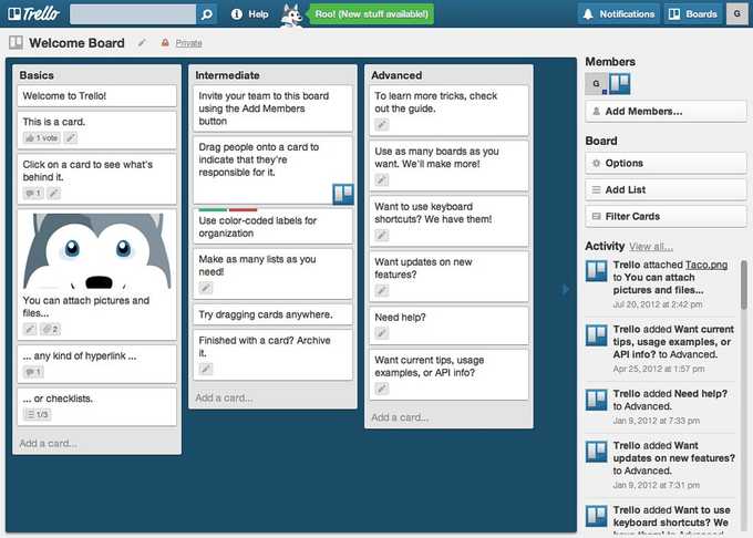 Example Trello Board